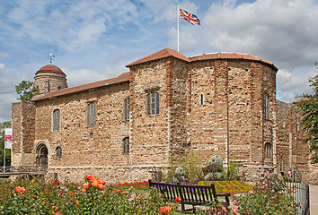 Image showing Norman Castle in Colchester in spring