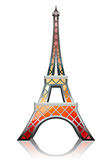 Image showing Eiffel tower orange