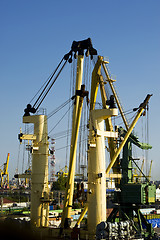 Image showing Port cranes