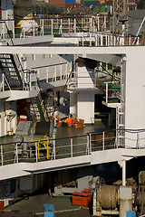 Image showing Cargoship decks