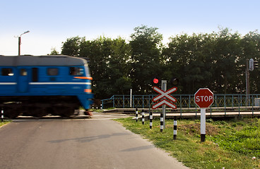 Image showing Railway crossing