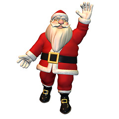 Image showing hello - Santa Claus in greeting pose