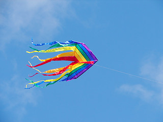 Image showing rainbow kite 