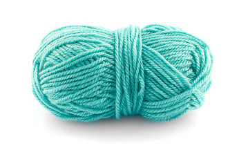 Image showing Green knitting wool
