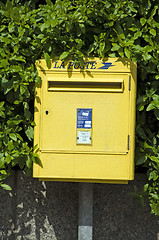 Image showing common post office box France ajaccio corsica