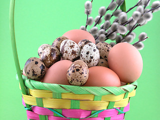 Image showing Easter basket