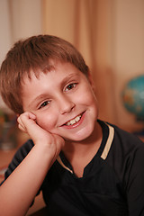 Image showing Portrait of young cheerful boy