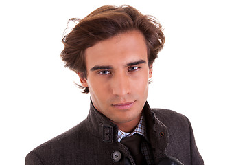 Image showing Portrait of a young businessman, in autumn/winter clothes