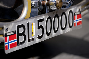 Image showing Number plate