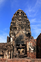 Image showing Buddha Image in Pagoda Lopburi of Thailand 