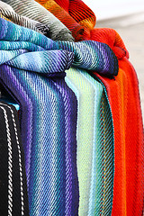 Image showing colorful scarves 