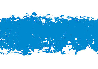 Image showing blue ink splat banner