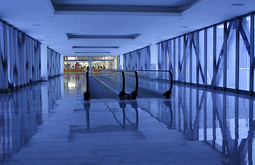 Image showing blue corridor
