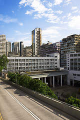 Image showing traffic road and building