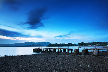 Image showing Pier and the sea 