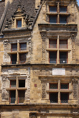 Image showing Detail of old buildings at Sarlat