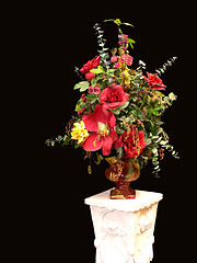 Image showing Silk flower with stand.