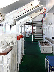 Image showing On board of an cruse ship.