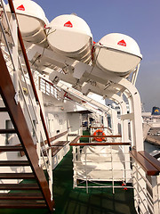 Image showing On board of an cruse ship.