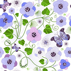 Image showing Seamless floral pattern