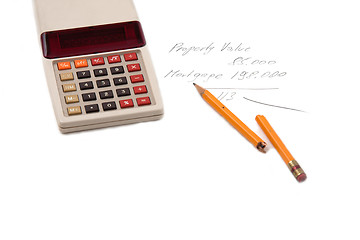 Image showing upside down mortgage calculator