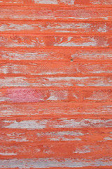 Image showing red striped wooden with grunge paint