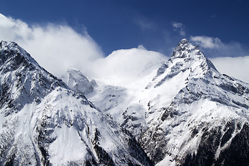 Image showing Mountains in cloud