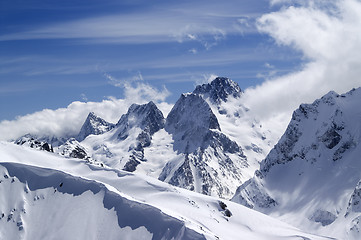 Image showing Caucasus Mountains. Dombai.