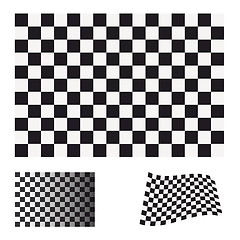 Image showing checkered flag set