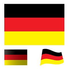 Image showing German flag set