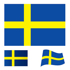 Image showing Sweden flag set