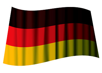 Image showing german flag ripple