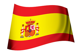 Image showing spanish coat of arms flag