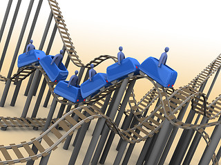Image showing 3D Rollercoaster