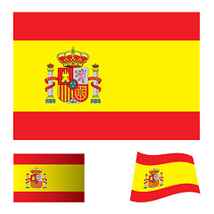 Image showing spain flag set