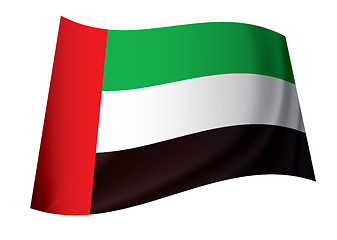 Image showing United arab emirates flag