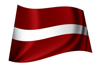 Image showing Latvia flag