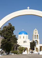 Image showing church cathedral oia santorini greek islands