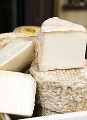 Image showing cheese shop display in bastia corsica france