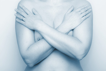 Image showing Arms Crossed Blue