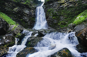 Image showing Waterfall in Sweden 