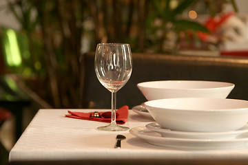 Image showing restaurant table