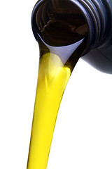 Image showing Engine oil and bottle