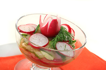 Image showing Cucumber-radish salad