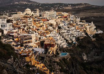 Image showing Evening in Fira