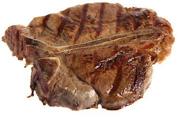 Image showing Porterhouse steak side view