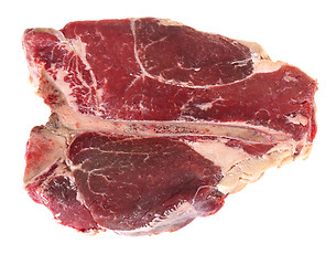 Image showing T-bone steak isolated on white