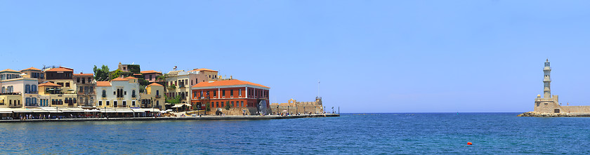Image showing Hania harbour entrance