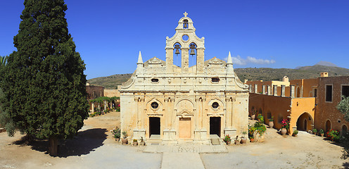 Image showing Arkadi monastery panorama