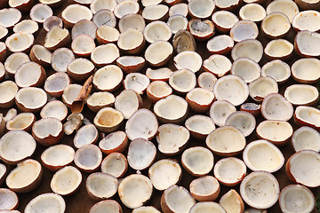 Image showing Coconut copra drying in Kerala